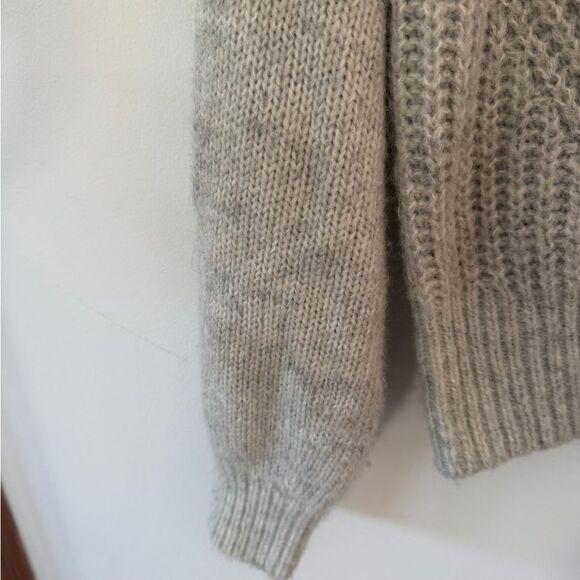 Madewell Wool Blend Crewneck Wedge Long Sleeve Sweater XS - Picture 5 of 8